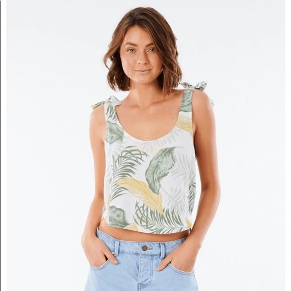 🔆RIP CURL🔆 COASTAL PALMS CAMI COASTAL PALM SHORT SET - Picture 6 of 15